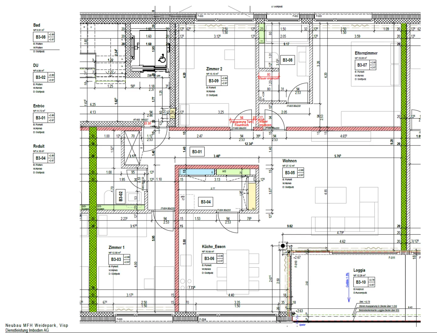 Appartamento moderno di 4½ locali con terrazza a Visp - affitto a lungo termine - Foto 10 di 13