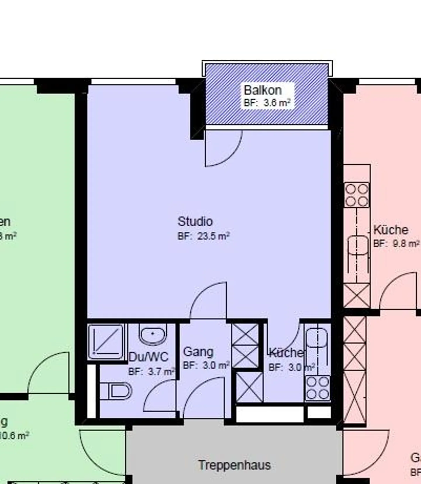 Great single apartment near Wil train station - Photo 5 of 5