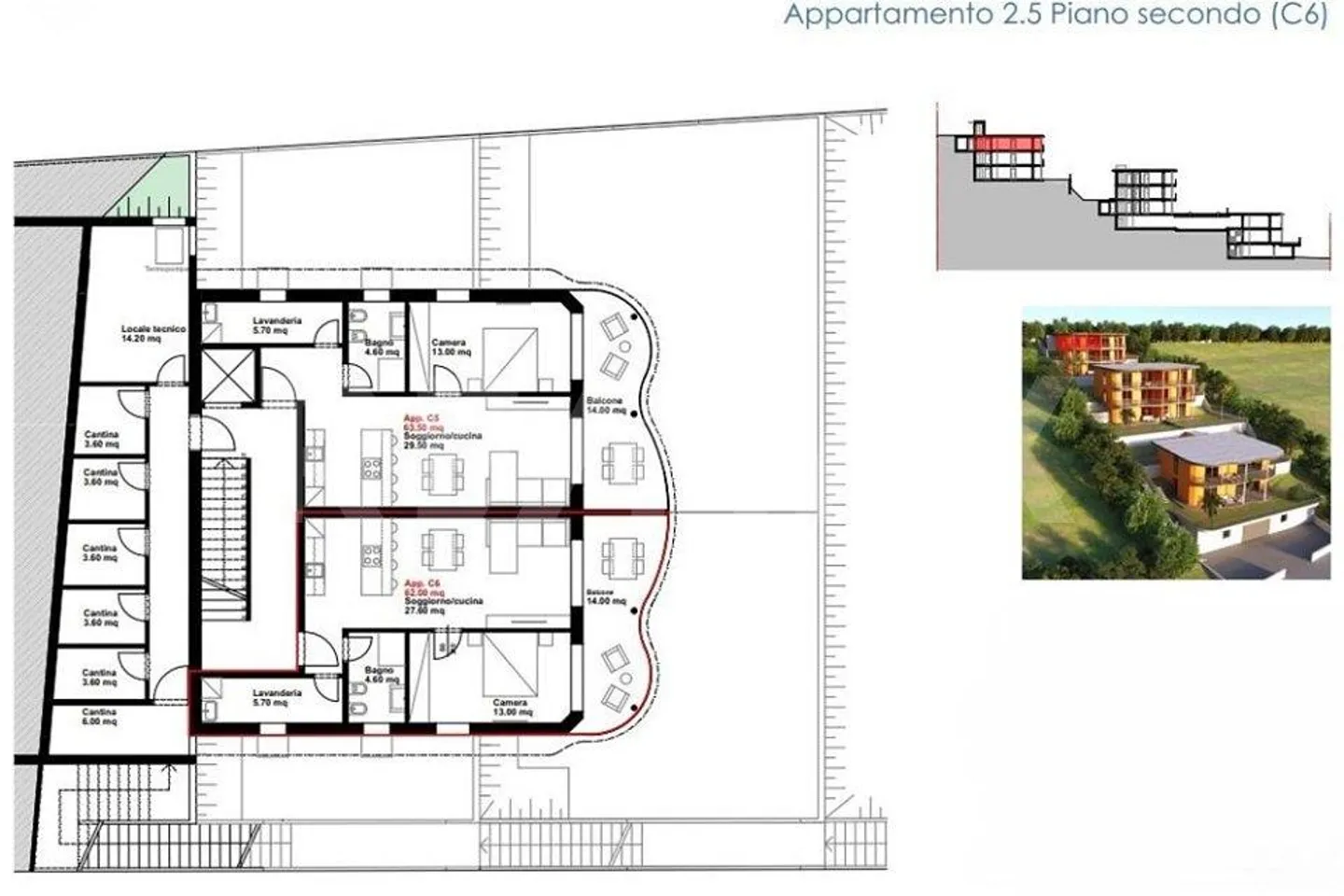 Neubauwohnung mit spektakulärem Blick (Wohnung C6) - Foto 5 von 13