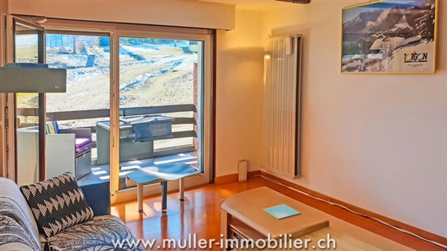 Friendly studio facing south in Torgon - Photo 7 of 13