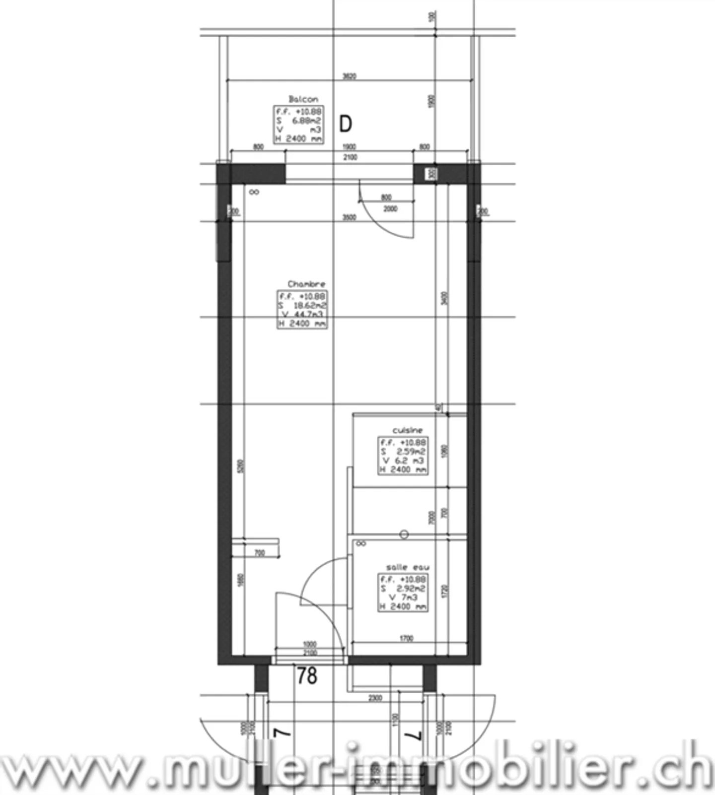 Friendly studio facing south in Torgon - Photo 13 of 13