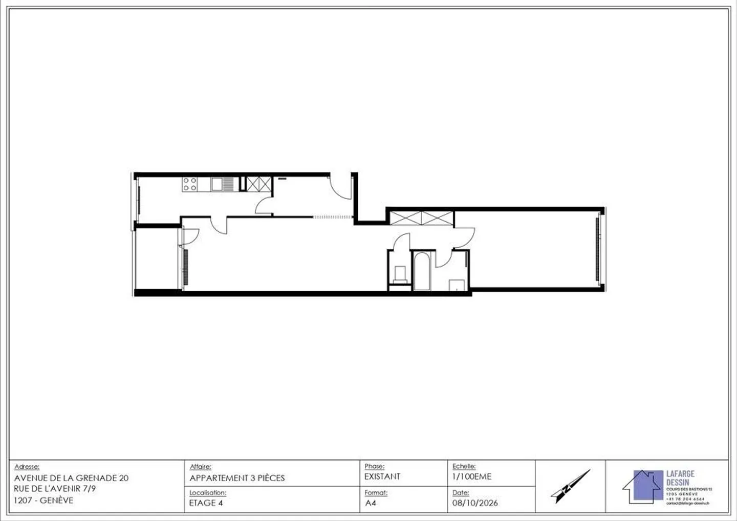 Appartement Charmant aux Eaux-Vives - Photo 2 sur 2