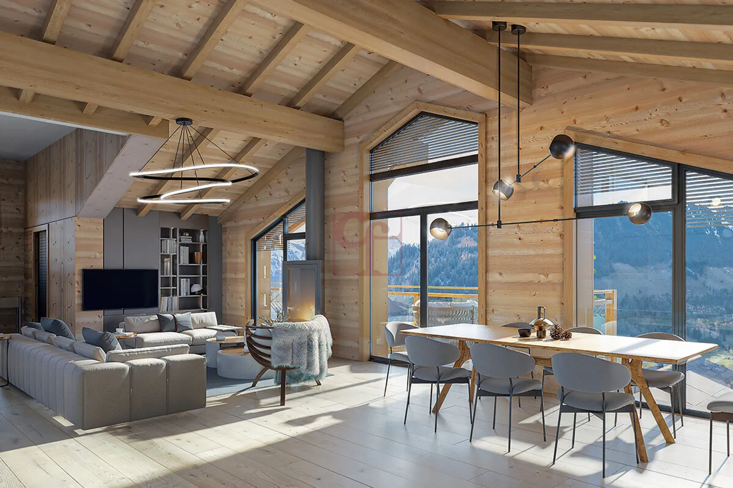 Crésuz - Chalets magnifiques avec 4,5 à 5,5 pièces - Photo 4 sur 12