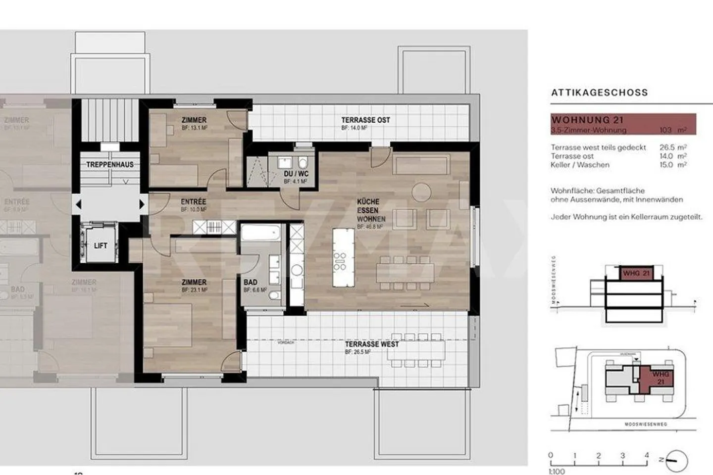 Living at Mooswiesenweg - 3.5-room penthouse apartment with two large terraces - Photo 2 of 5