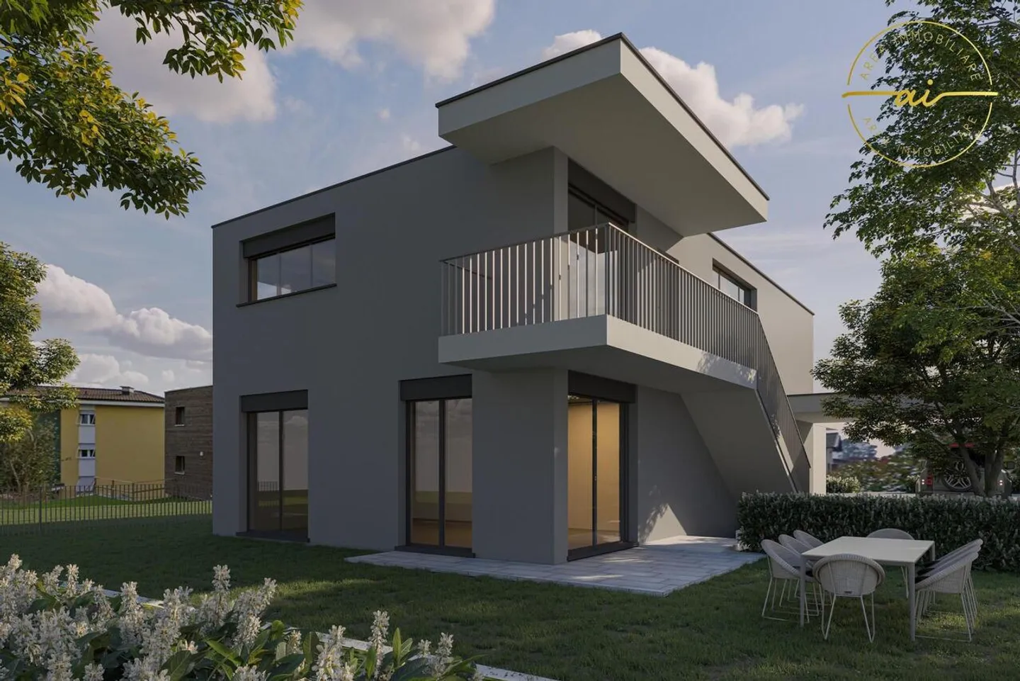 Neue 4.5-Zimmer-Wohnung mit Garten in Rancate - Foto 3 von 4