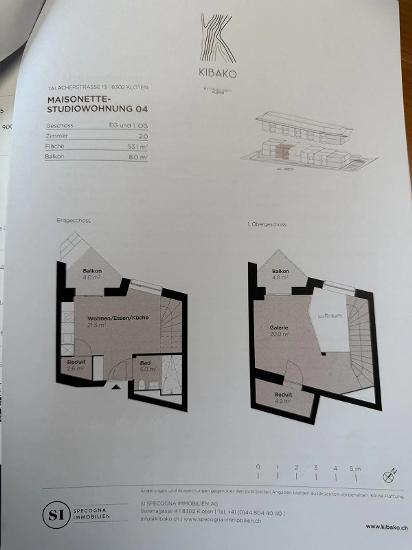 2-Room Maisonette Studio in Kloten - Photo 14 of 14