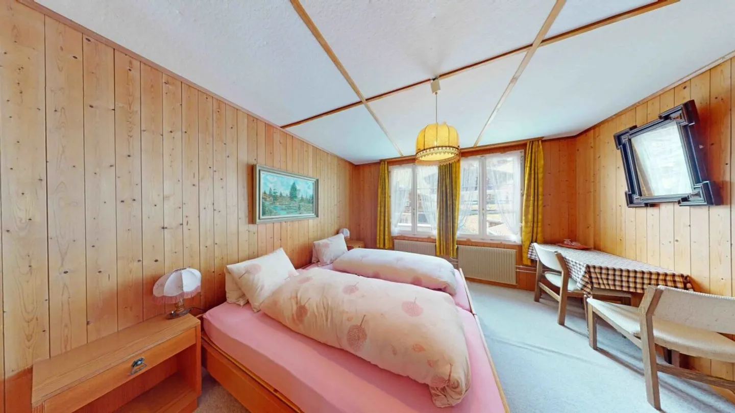 Hotel Pension Alpenrose with 2 Restaurants and Ski Lift in Saxeten - Photo 11 of 12