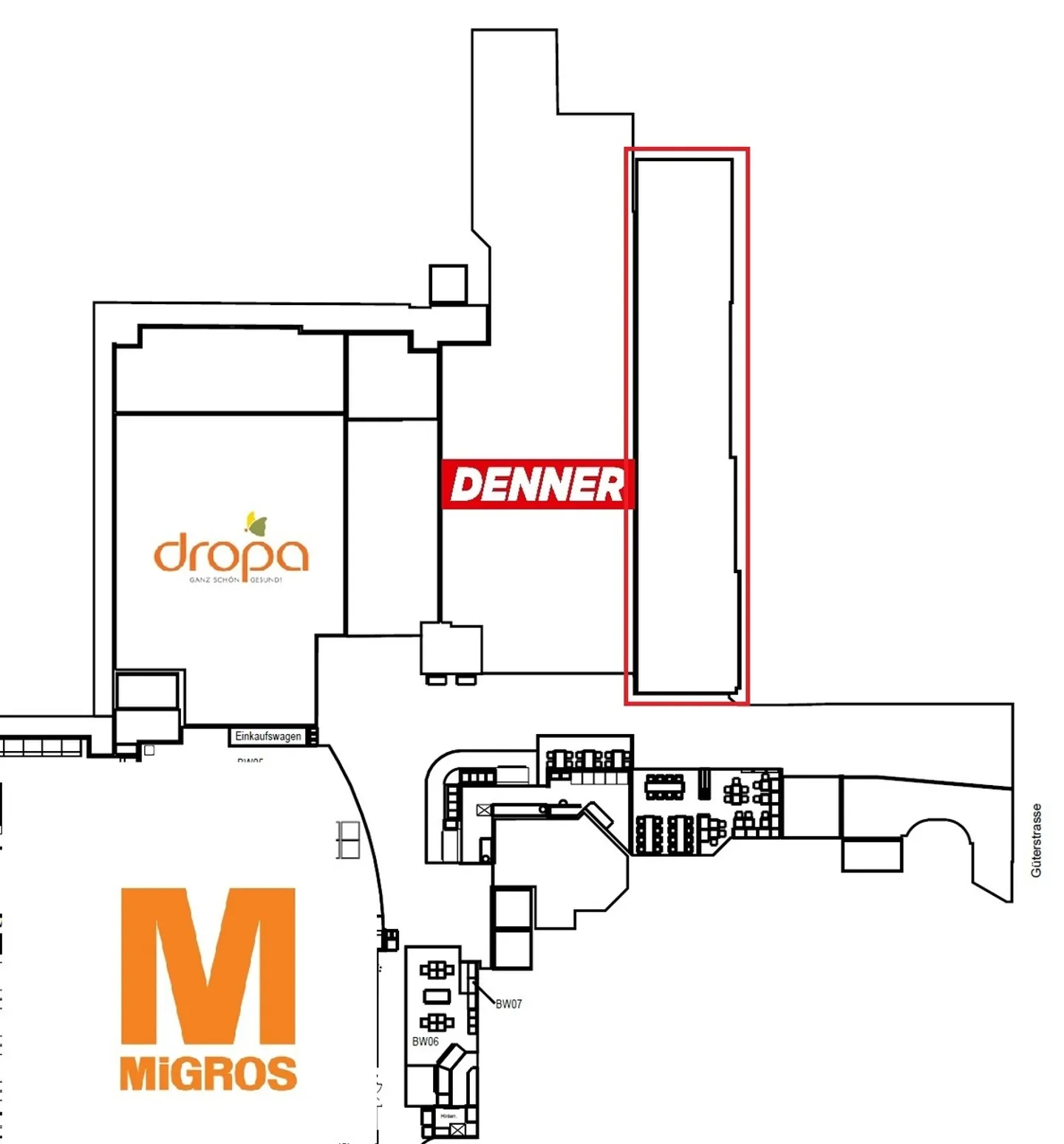 Retail space of approximately 125m² in prime location - Migros Gundelitor - Photo 8 of 8