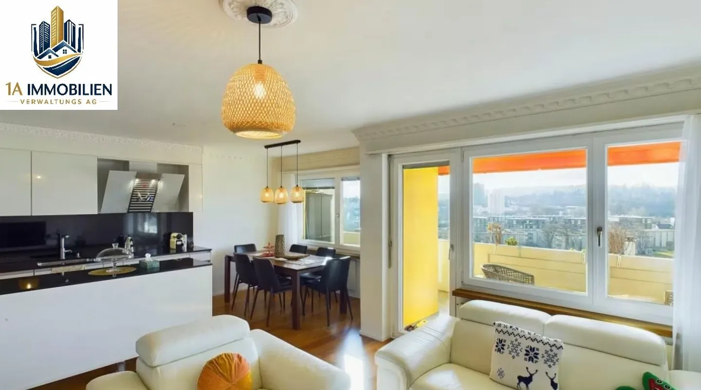 Renoviertes Apartment mit Aussicht - Foto 1 von 12