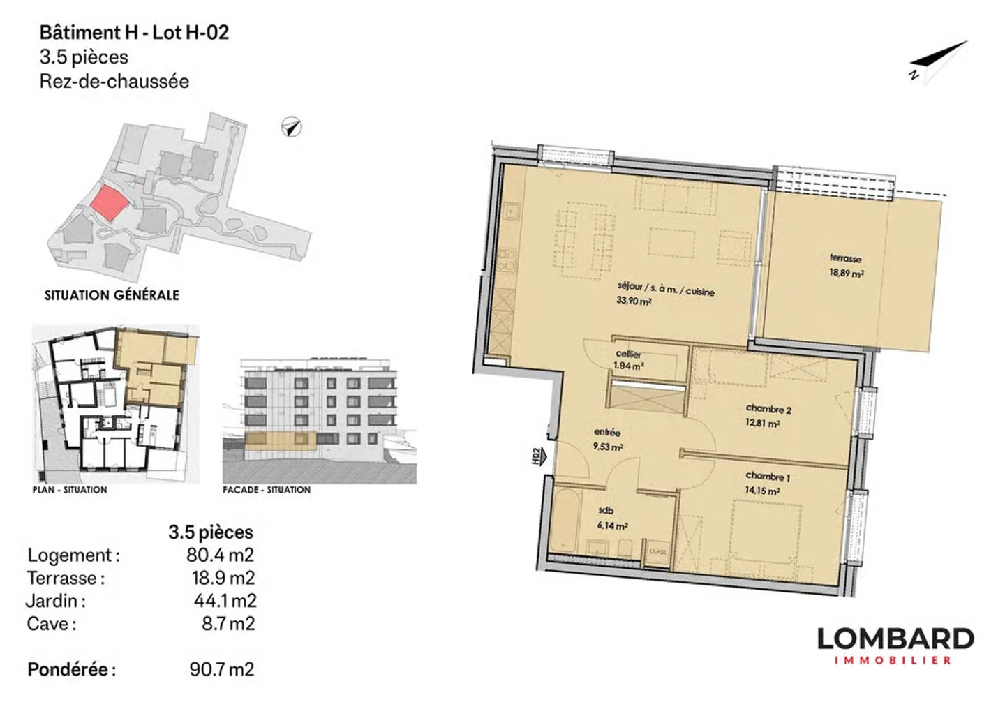 3.5-room apartment on the garden level - Photo 6 of 6