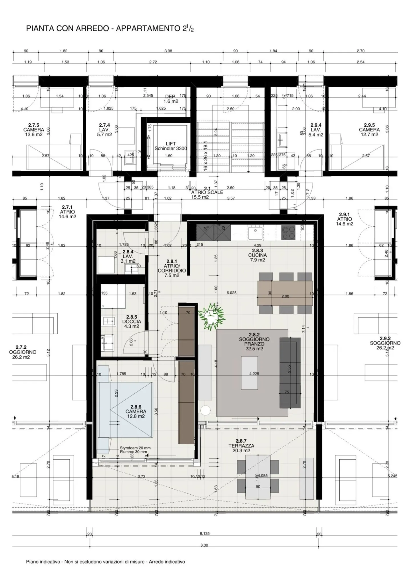 LOSONE - Appartamento in affitto con posto auto nel garage sotterraneo - Foto 3 di 3