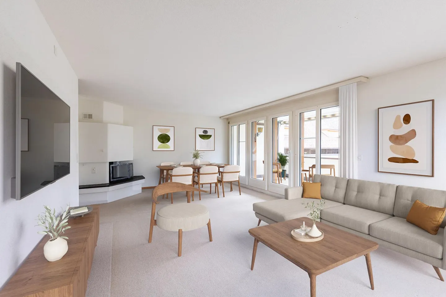 Appartamento affascinante di 4.5 stanze con balcone in vendita a Niederscherli - Foto 1 di 21