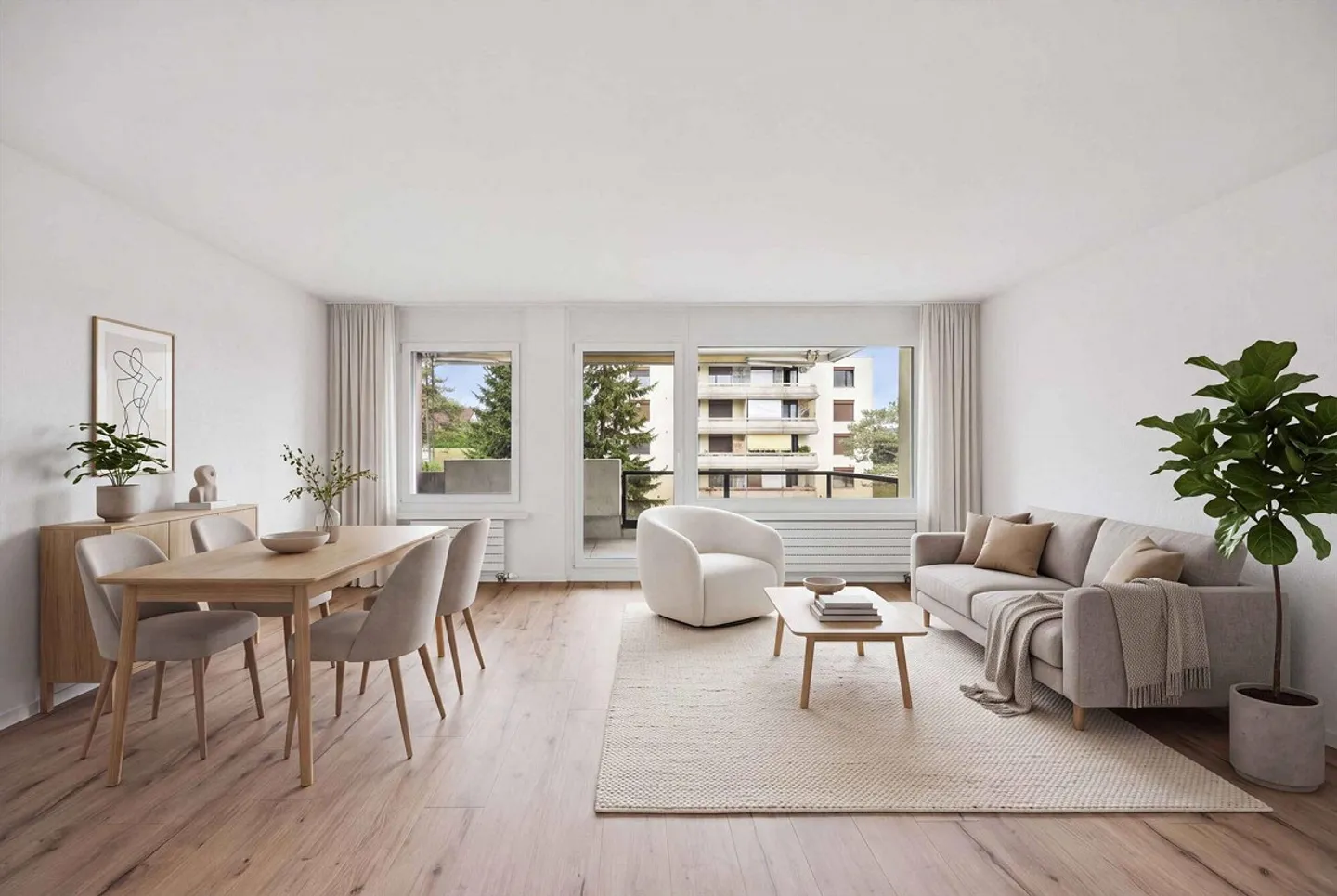 NEUWERTIGE 3.5 ZIMMER EIGENTUMSWOHNUNG AN ATTRAKTIVER LAGE - Foto 1 von 5