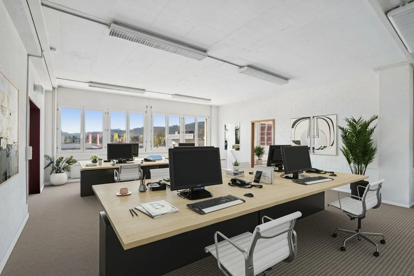 Büro- und Gewerberaum mit Blick ins Grüne - Foto 2 von 9