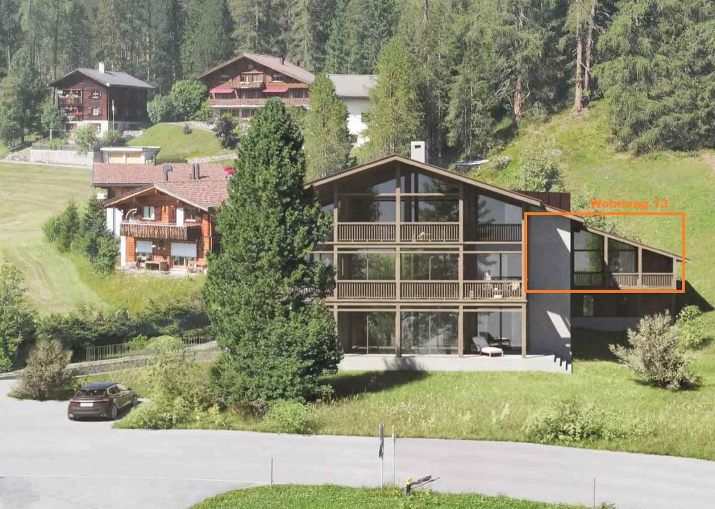 Appartement neuf 3.5 pièces à Davos (résidence principale) dans un emplacement calme - Photo 4 sur 5