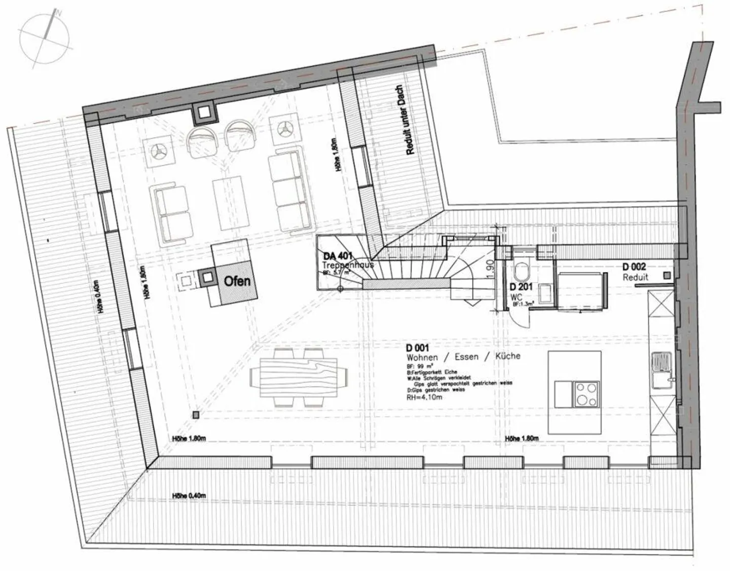 Maisonette penthouse unica di 4,5 stanze - Foto 18 di 18