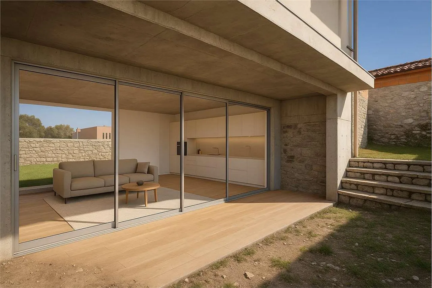 Elegante 3,5-Zimmer MINERGIE-P-ECO-Wohnung mit Veranda und privatem Garten - Foto 4 von 9