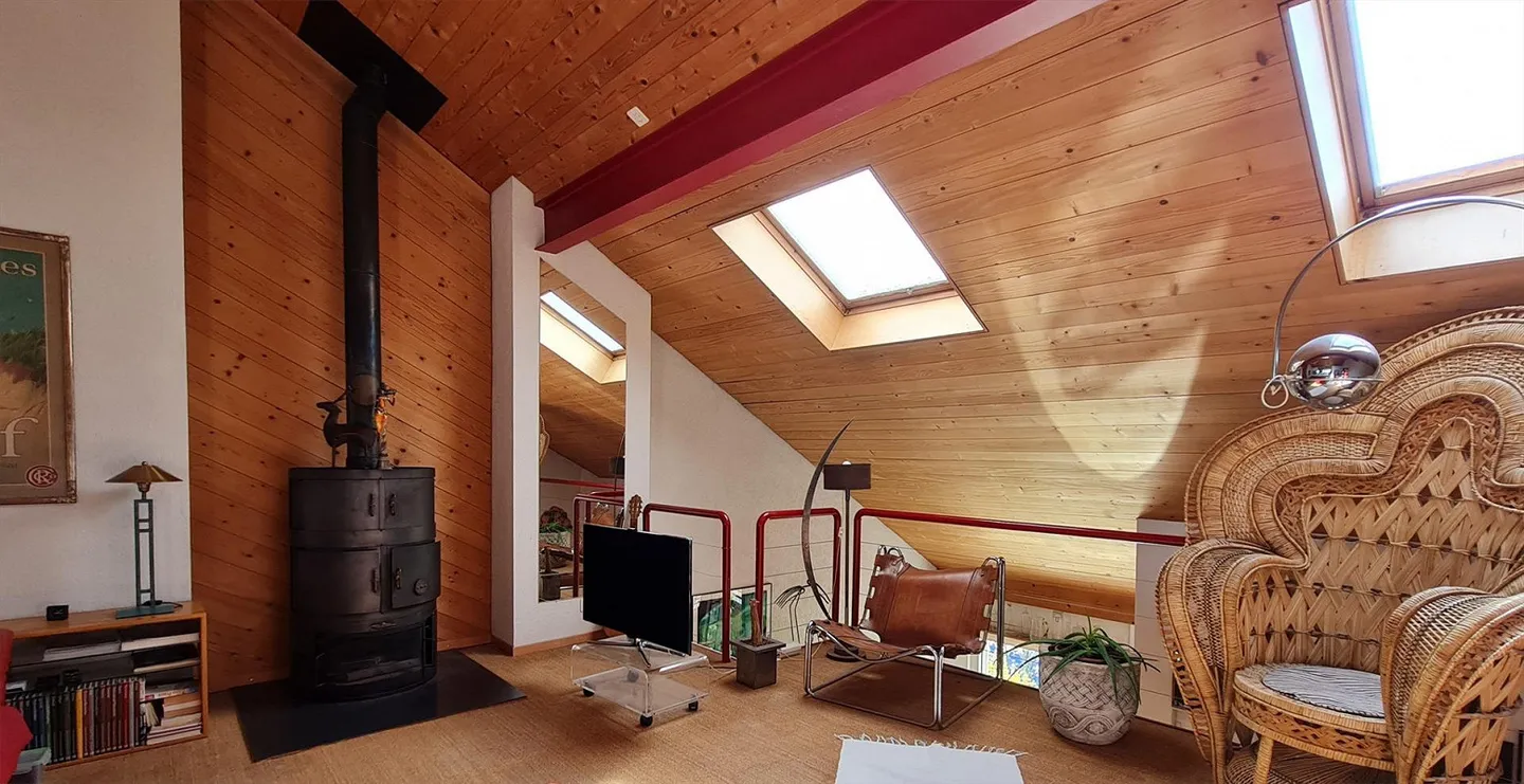 3.5 Pièces Maisonette sous les Combles avec Galerie, 2 Balcons, 2 EHP, Cave, Salle de Loisirs - Photo 5 sur 10