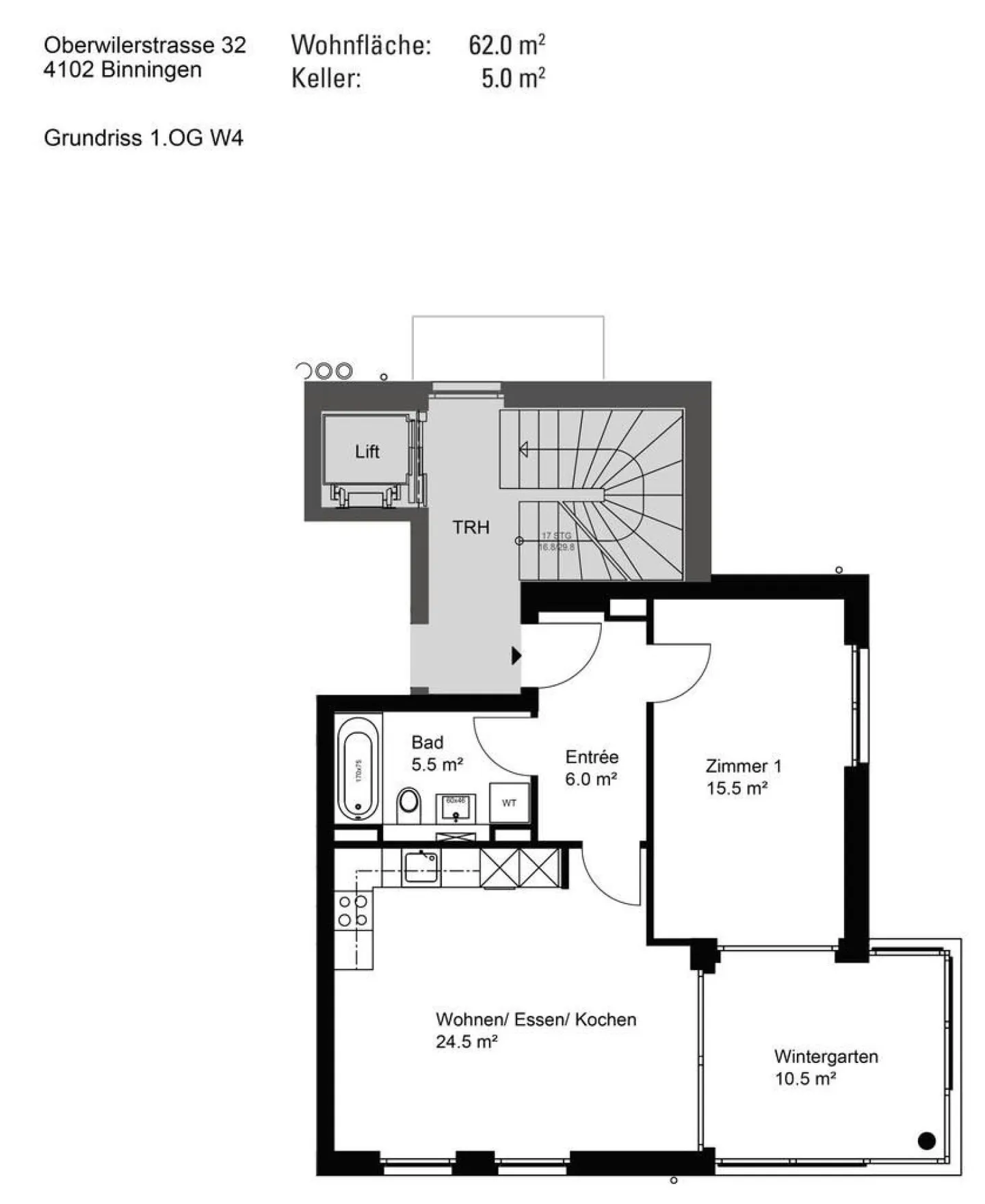 Charmante Wohnung mit Wintergarten - Foto 7 von 7