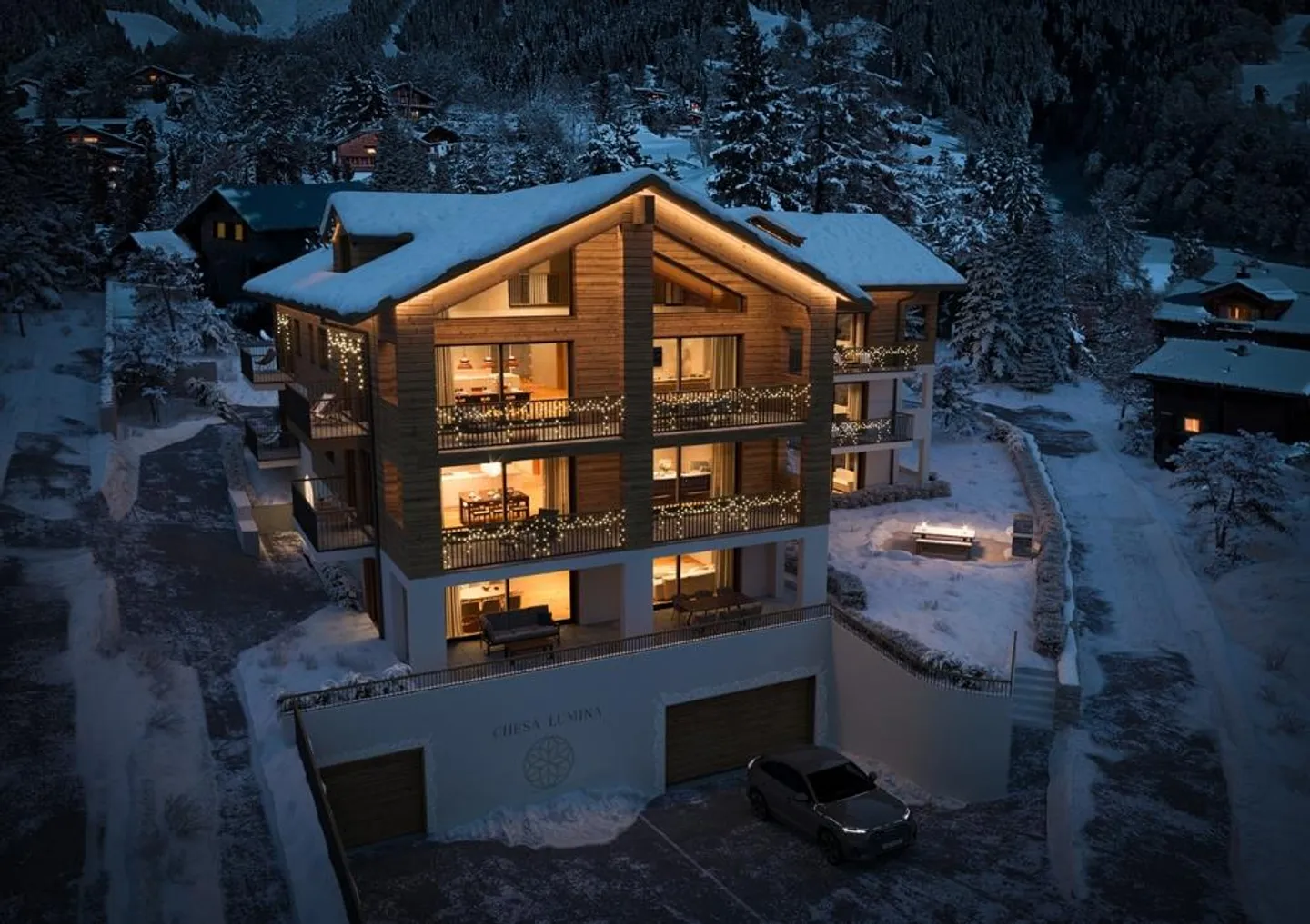 Chesa Lumina «Höfji» Appartamento 4.5 stanze al piano terra e al piano superiore - Foto 2 di 5