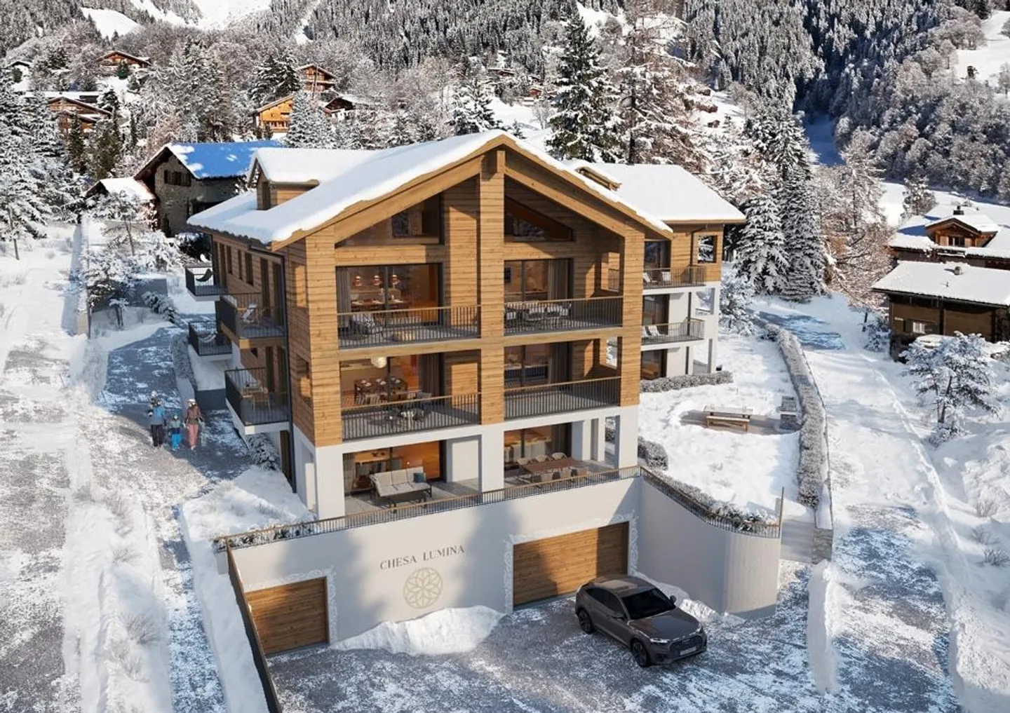 Chesa Lumina «Höfji» Appartamento 4.5 stanze al piano terra e al piano superiore - Foto 4 di 5