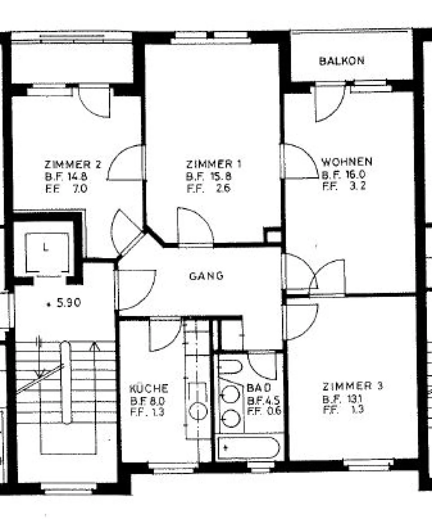 Appartamento d'epoca attraente con due balconi - Foto 12 di 12