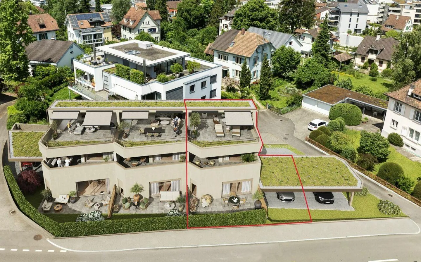 Nuova costruzione - Casa angolare 4.5 locali con carport doppio in posizione esclusiva - Foto 1 di 5