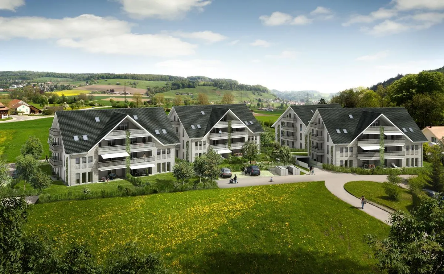 Appartamento moderno di 4,5 stanze a Lufingen - Foto 1 di 13