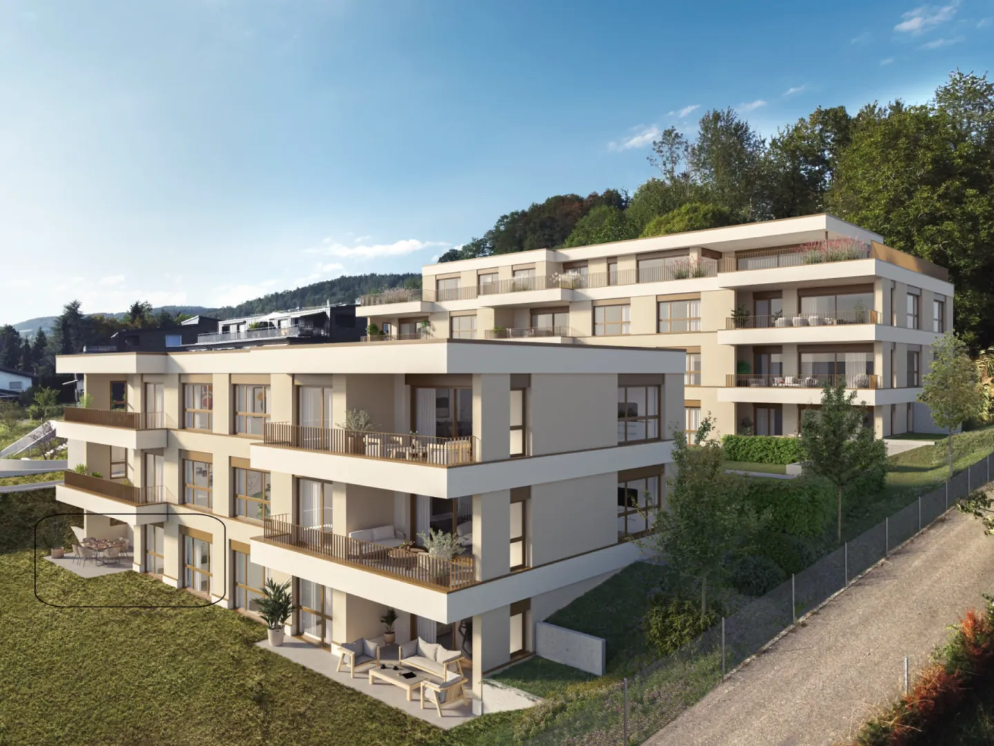 Appartamento 3,5 locali piano giardino (anno di costruzione 2025) - Foto 2 di 6