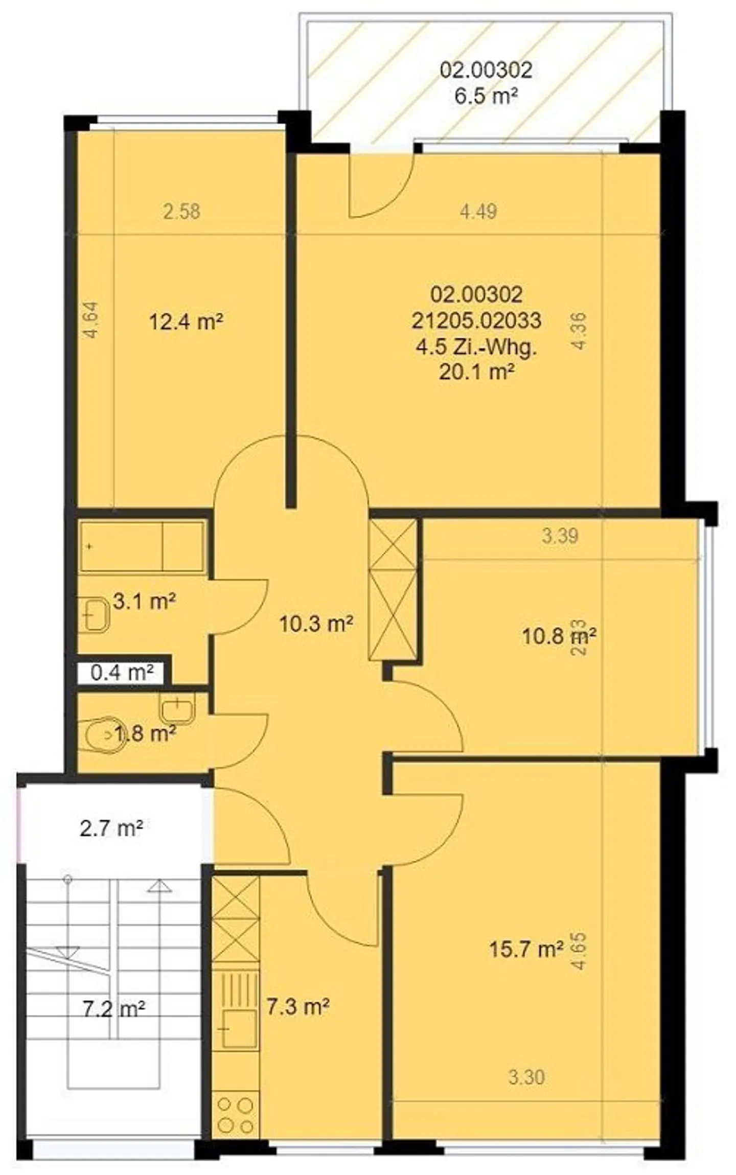 Ruhige 4.5-Zimmerwohnung, 81 m2 - Foto 12 von 12