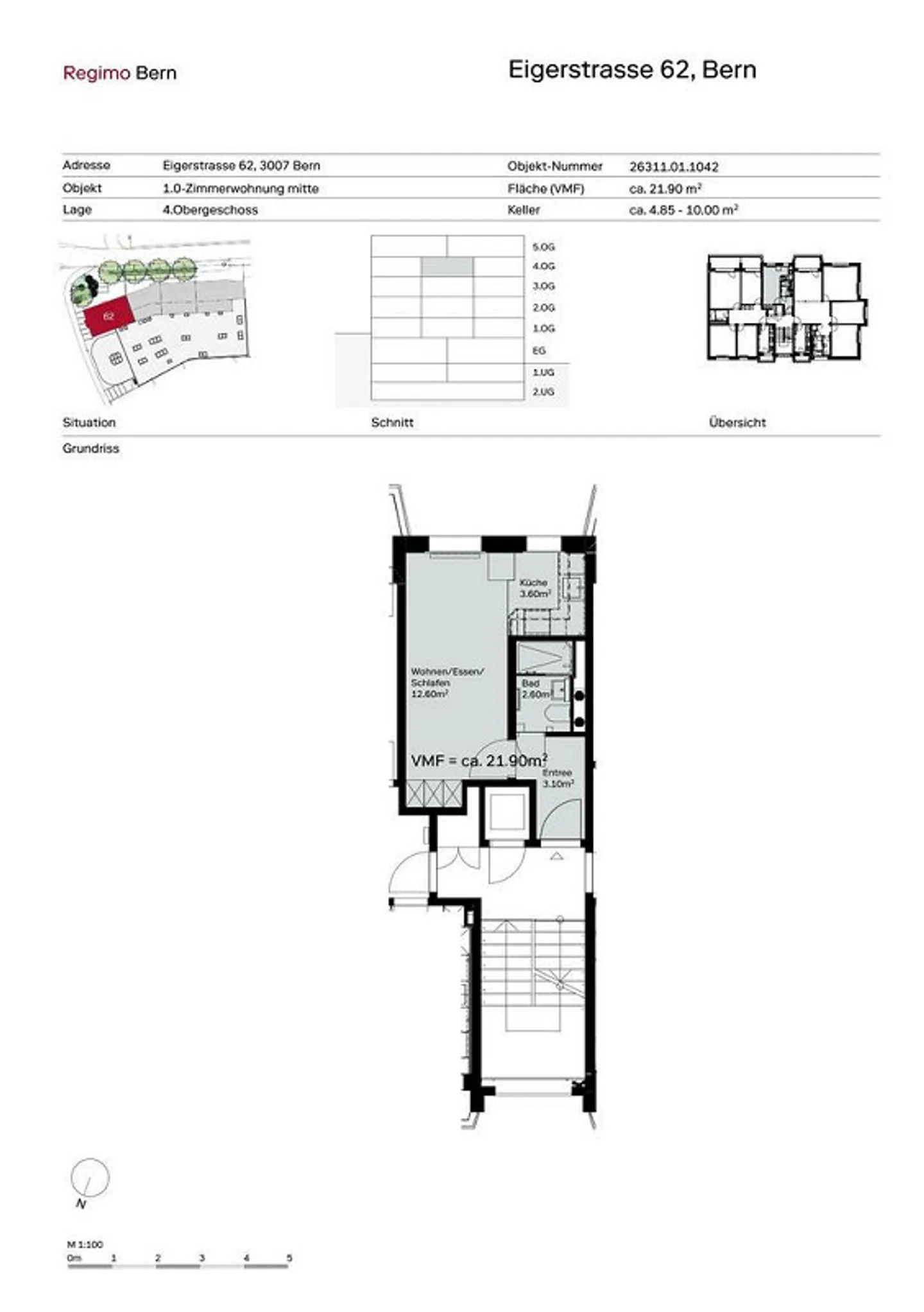 Charmante Wohnung Nähe Aare - Foto 5 von 6