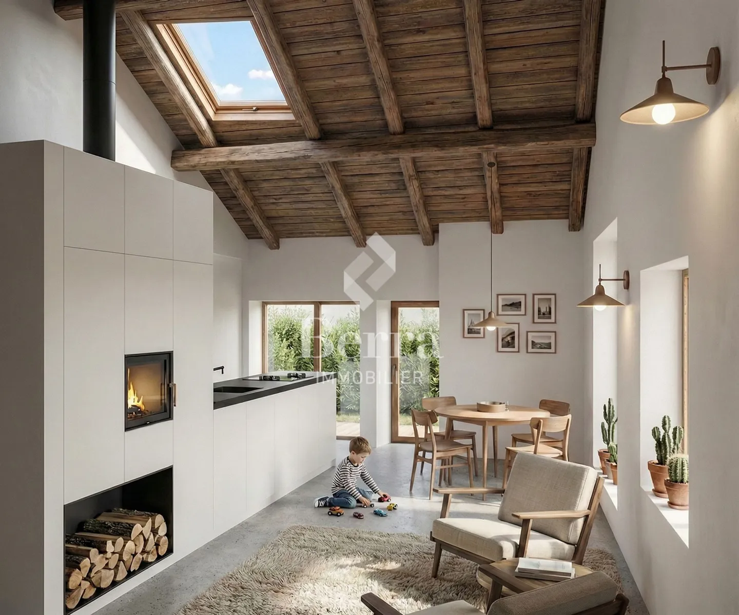 Mélèzia, Transformation d'une grange du 19ème siècle - Photo 8 sur 11