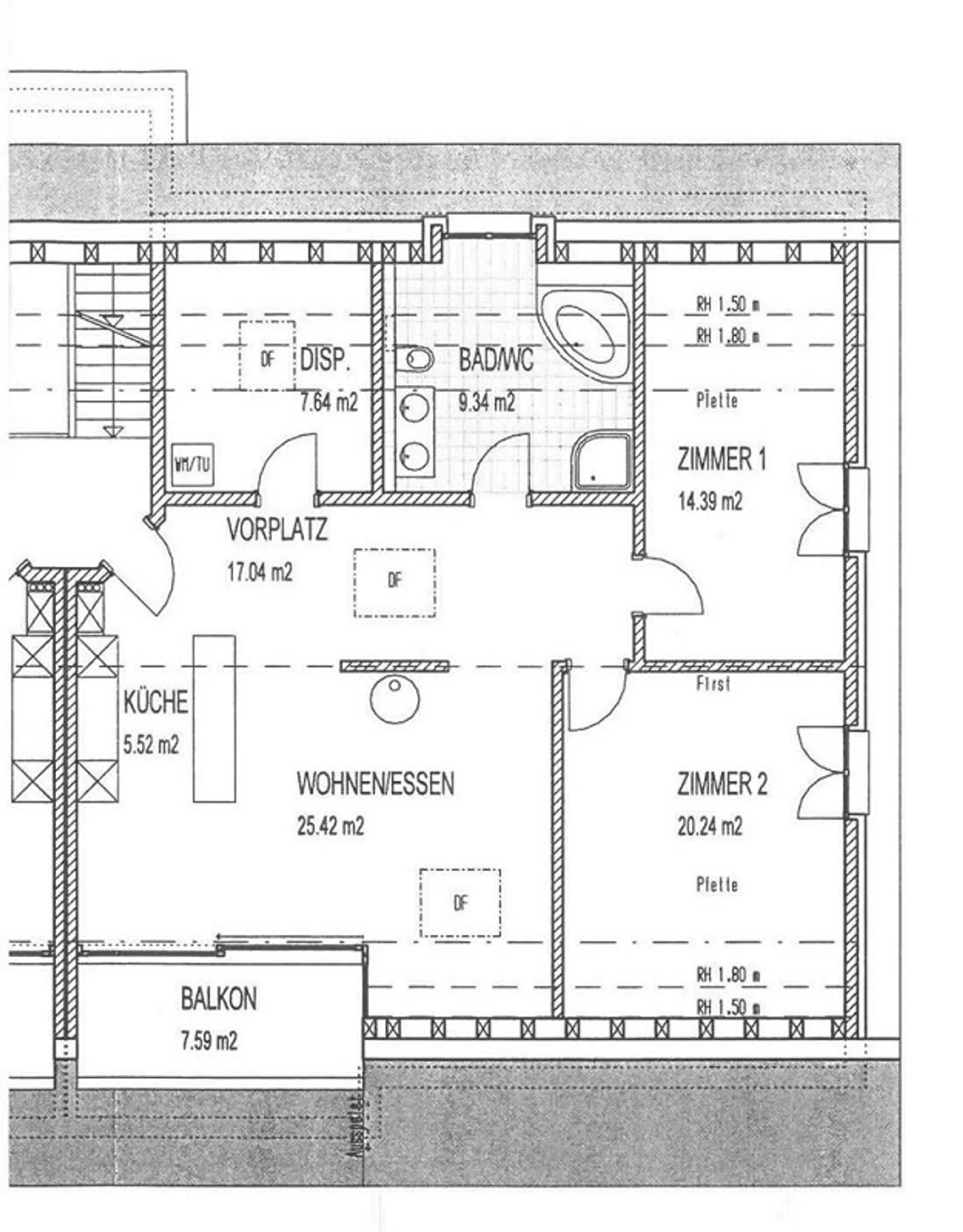 Gemütliche Dachwohnung mit Terrasse - Foto 12 von 12