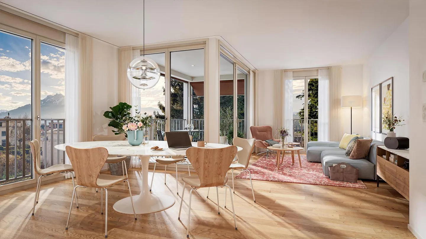 Moderne Wohnungen in Wesemlin - Foto 4 von 6