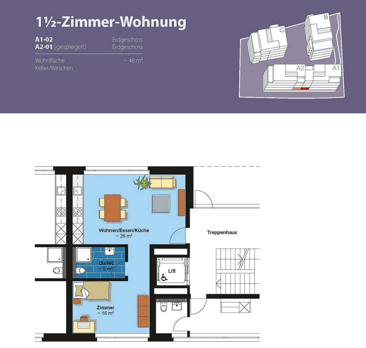 Stilvolles Apartment in Zentraler Lage - Foto 7 von 7
