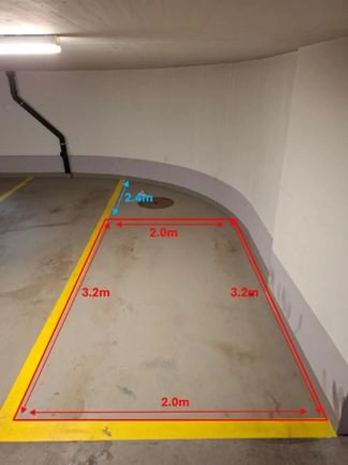Parkplatz in Tiefgarage beim Bahnhof Chur zu vermieten - Foto 2 von 2