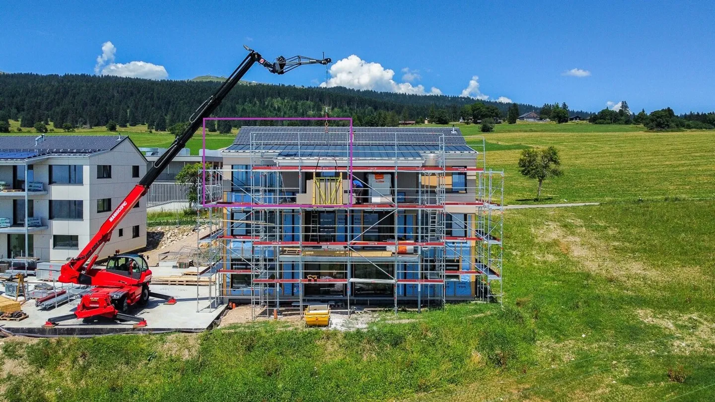 «Neue Wohnung von 2,5 Stück, ~51 m2
Spektakulärer Blick auf die Alpen und den See» - Foto 2 von 10