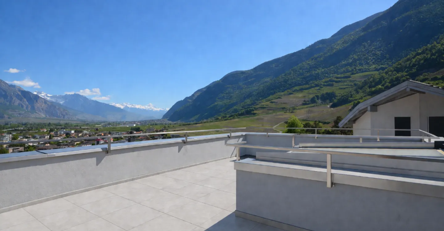 6 villas contemporaines avec rooftop panoramique sur les hauteurs de Saxon - Foto 14 di 16