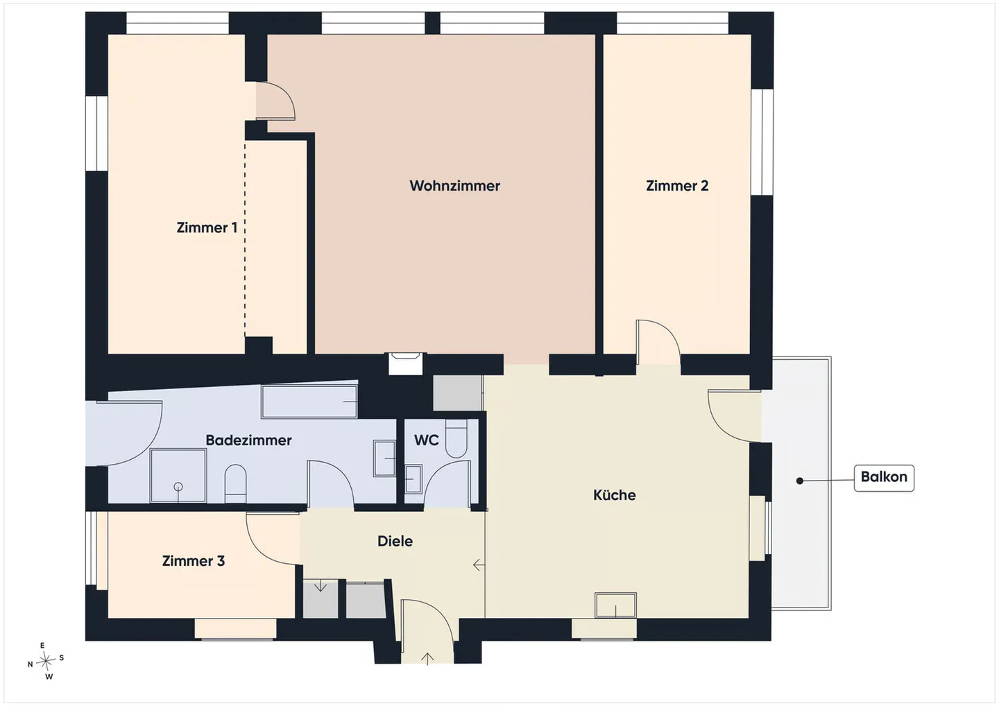 Top location in St. Niklaus: Newly renovated 4.5-room apartment for rent - Photo 10 of 13