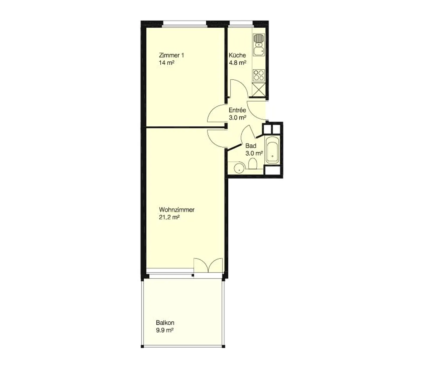 Modernes Apartment im Stadtzentrum - Foto 2 von 7
