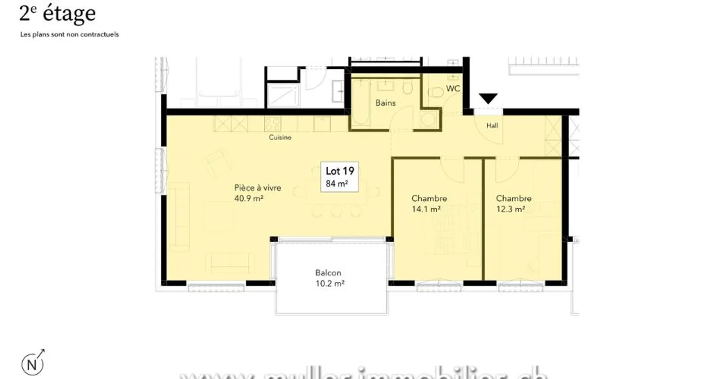 Charmant Appartement 3.5 pièces - Photo 6 sur 13