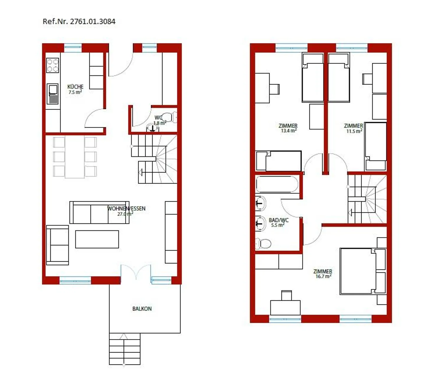 Appartamento in maisonette in un quartiere tranquillo e adatto alle famiglie - Foto 8 di 8