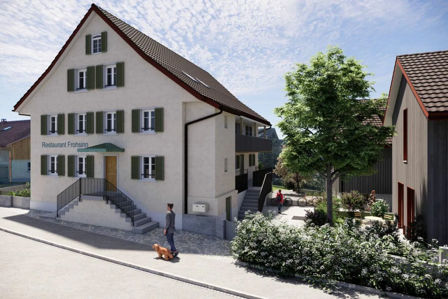 Le chantier a commencé - Beaucoup de charme dans l'ancien bâtiment Frohsinn - Maison de 5 1/2 pièces - Photo 1 sur 3