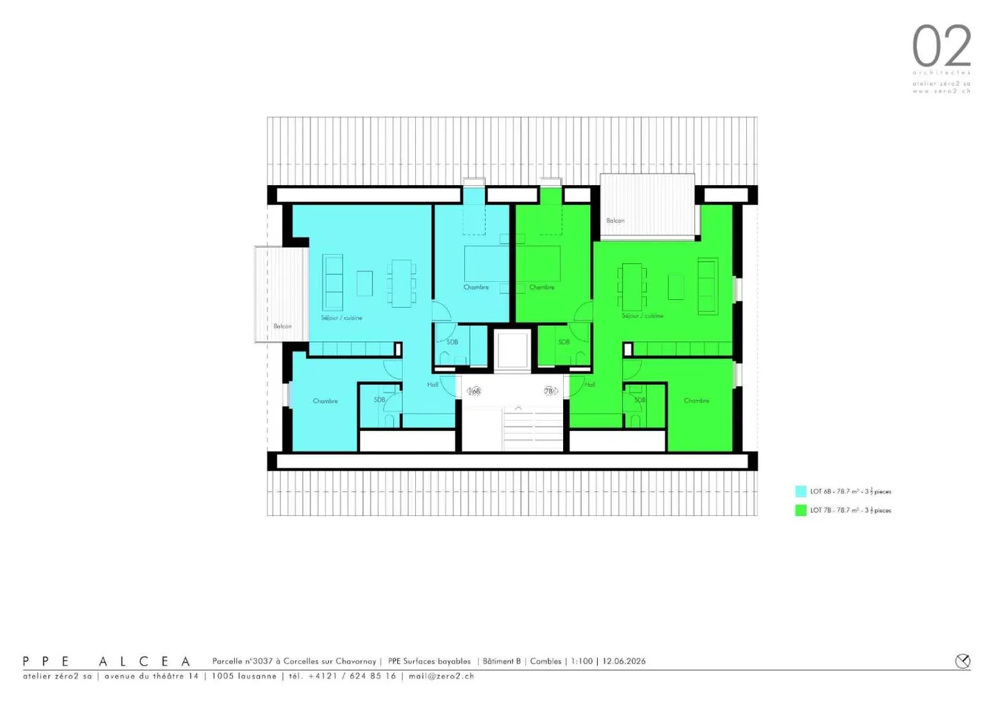 Appartement Attique avec Vue Jura - Photo 10 sur 13