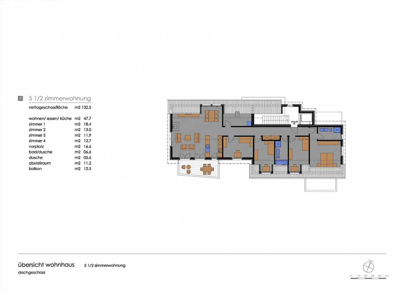 Spacious, bright 5.5 room penthouse apartment - Photo 8 of 8