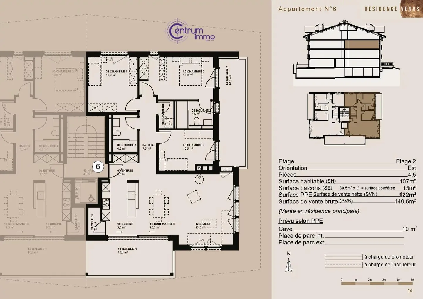 3-room apartment - Photo 12 of 13