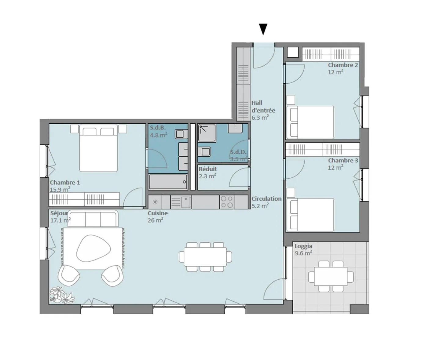 Appartement 4,5 pièces élégant - Photo 10 sur 10