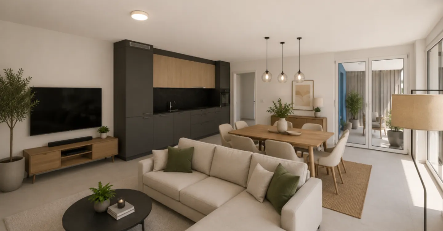 Modernes Apartment mit Terrasse - Foto 4 von 12