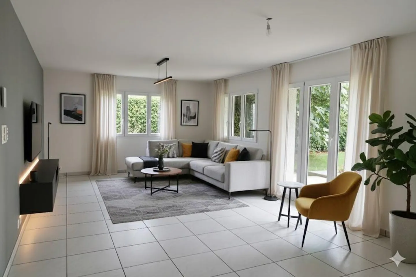 Beautiful apartment with 4.5 rooms on the ground floor, private garden and parking spaces - Photo 1 of 11