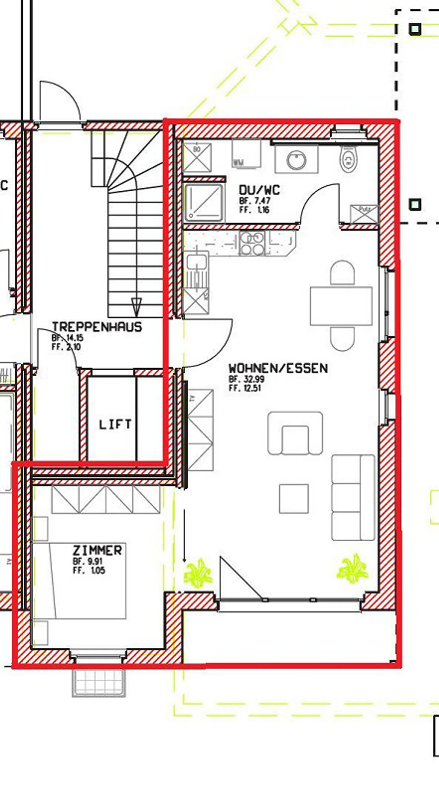 2.0 Room Apartment in Ramsen - Photo 9 of 9